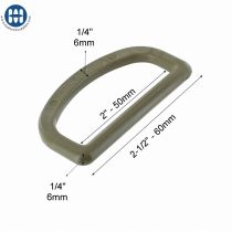 ITW 110-0200 Anneau en D Plastique 50mm Tan