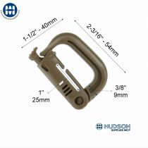 Retail Pack Two ITW Grimloc 110-4100 Coy Brown