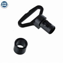 ITW 605-1250 Anneau Sangle pour Corde Elastique Noir