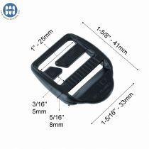 ITW Ajusteur Barre Fendu 104-3100 25mm Noir