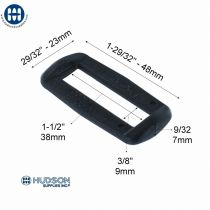 ITW Looploc 38mm Anneau Rectangulaire 111-0150