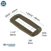 ITW Looploc 38mm Anneau Rect 111-0150 Brun Coyote