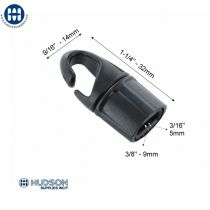 Crochet du Corde &Eacute;lastique de ITW 606-2125 Noir