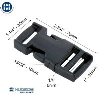 ITW Boucle Classique SR 101-0100 25mm Noir