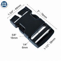 ITW Classique SR Barre Fendu 101-3150 38mm Noir