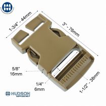 ITW Classique SR Barre Fendu 101-3150 38mm Brun Coy