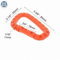Retail 2x ITW Tac Link Carabiner 110-4200 Orange