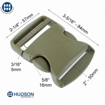 ITW 815-0006 et 815-0007 Boucle Trovato TSR 50mm Tan