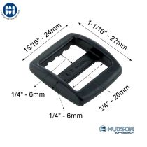 ITW Wide Mouth Triglide 105-6075 3/4" Black