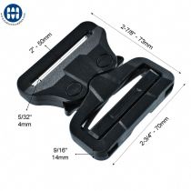 ITW GT Cobra Slider Male 250-0122 noir 50mm