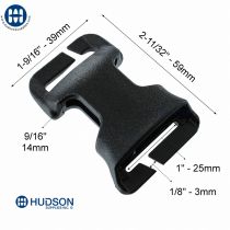 ITW GT QASM 25MM 810-1076 Femelle Noir