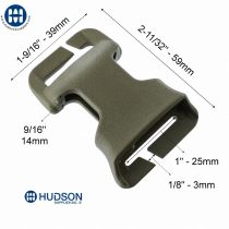 ITW GT QASM 25MM 810-1076 Femelle Tan