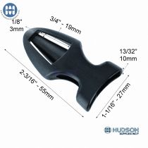 ITW Jet SR T-Loc 720-0200 20 x 20 Standard Black