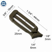 Ajusteur Glissi&egrave;re 25mm Tan Pour R&eacute;parations