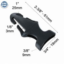 ITW Jet T-Loc 20 x 25 Removable Black