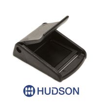 Black ITW Fixlock Cam Buckle 1.5" on a white background, featuring a blue Hudson logo.
