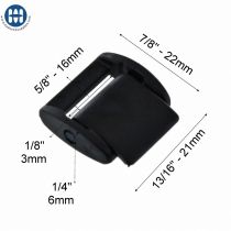 ITW 100-0815 Boucle Came Profile Bas 16mm Noir