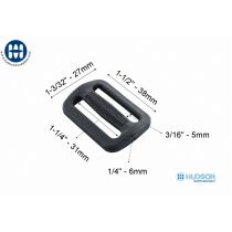 ITW Fixlock Triglide 1-1/4in Black