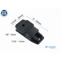 Basic Bag Closure SR Rivet Mount Black 