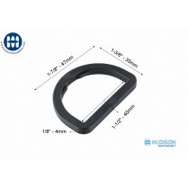 Basic D-Ring 1-1/2" Black