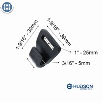 Basic J Hook 1" in Black