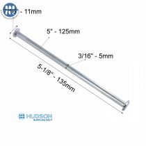 Aluminum Screw Posts 5" (125mm)