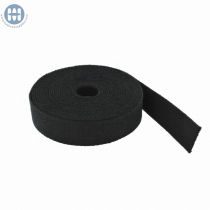 Black colored light cotton webbing by the yard