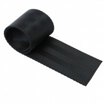 Polyester Sangle Ceinture Robuste 5 lignes 50mm Noir