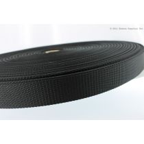 Nylon Webbing Light (17337) 3/4" (20mm) 401 Black (By the roll)