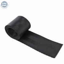 Polyester Webbing 4-Line Seat Belt 4k 2" (50mm) Black (By the roll)