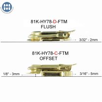 Hudson Drawbolt No Key Flush Nickel Plated