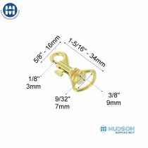 Swivel Hook 191 Brass