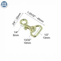 Swivel Snap Hook M108F-13 Brass