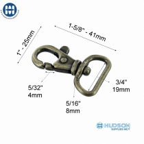 Swivel Hook M132-18 Antique