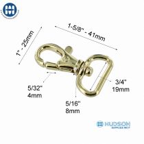 Swivel Hook M132-18 Oro
