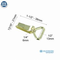 Swivel Hook M176-13 Brass