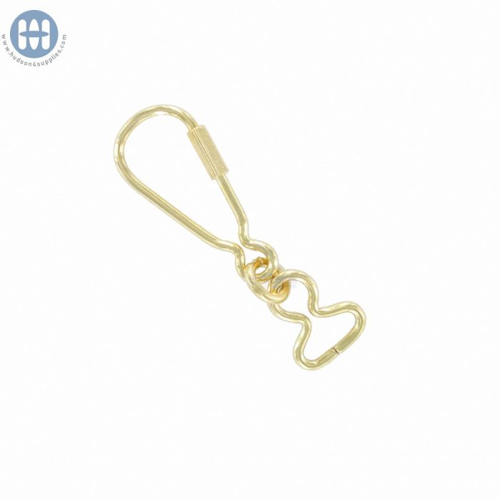 377 Keyring with Screw Closure Light Gold