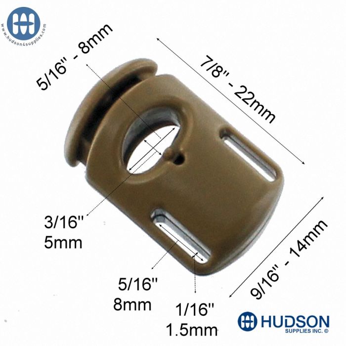 ITW 350-2000 Bloque Corde Brun Coyote