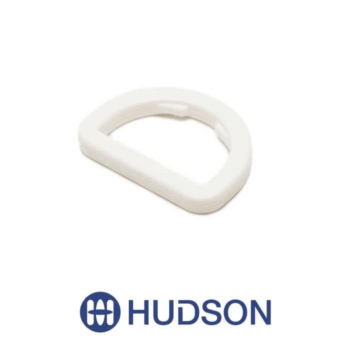 Basic D-Ring 1" Flat White