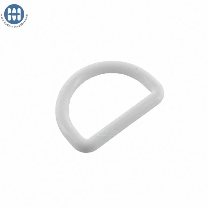 Basic Rounded D-Ring 1-1/2" White