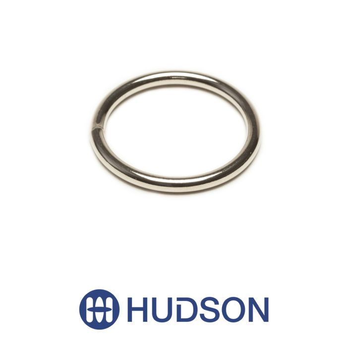 Welded Round Ring 1 in  #12 Nickel Plated