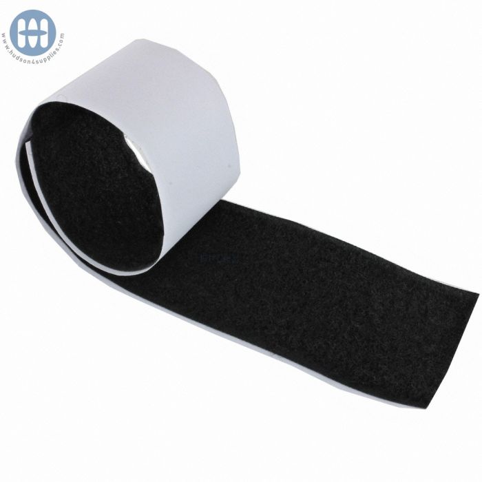 Ruban auto-collant Velour 100mm Noir (rouleau)