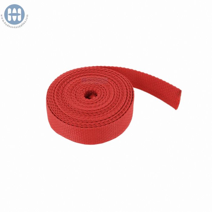 Polypropylene Webbing 1-1/2" (38mm) 212 Red (By the roll)