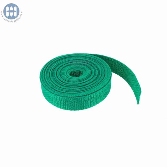 Polypropylene Webbing 1" (25mm) 509 Green (By the roll)