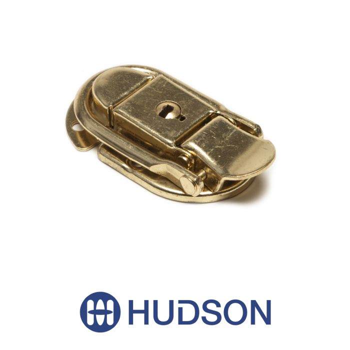 Hudson Drawbolt with Key Flush Brass Plated
