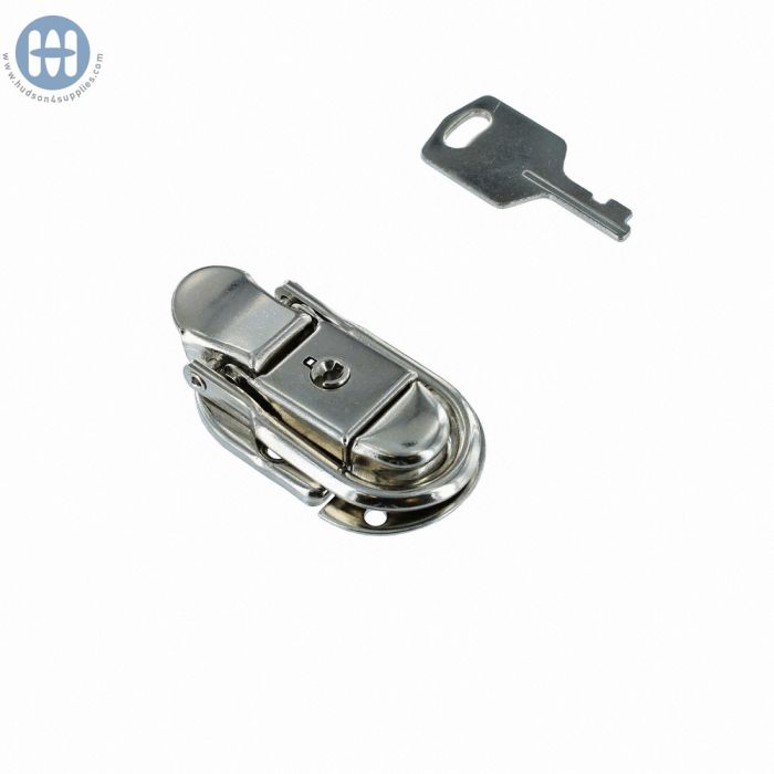 Hudson Drawbolt with Key Flush Nickel Plated