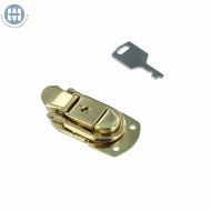 Hudson Drawbolt with Key Flash Brass