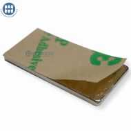 Block 3/8" x 1" x 1/8" Neodymium Magnet (Adhesive)